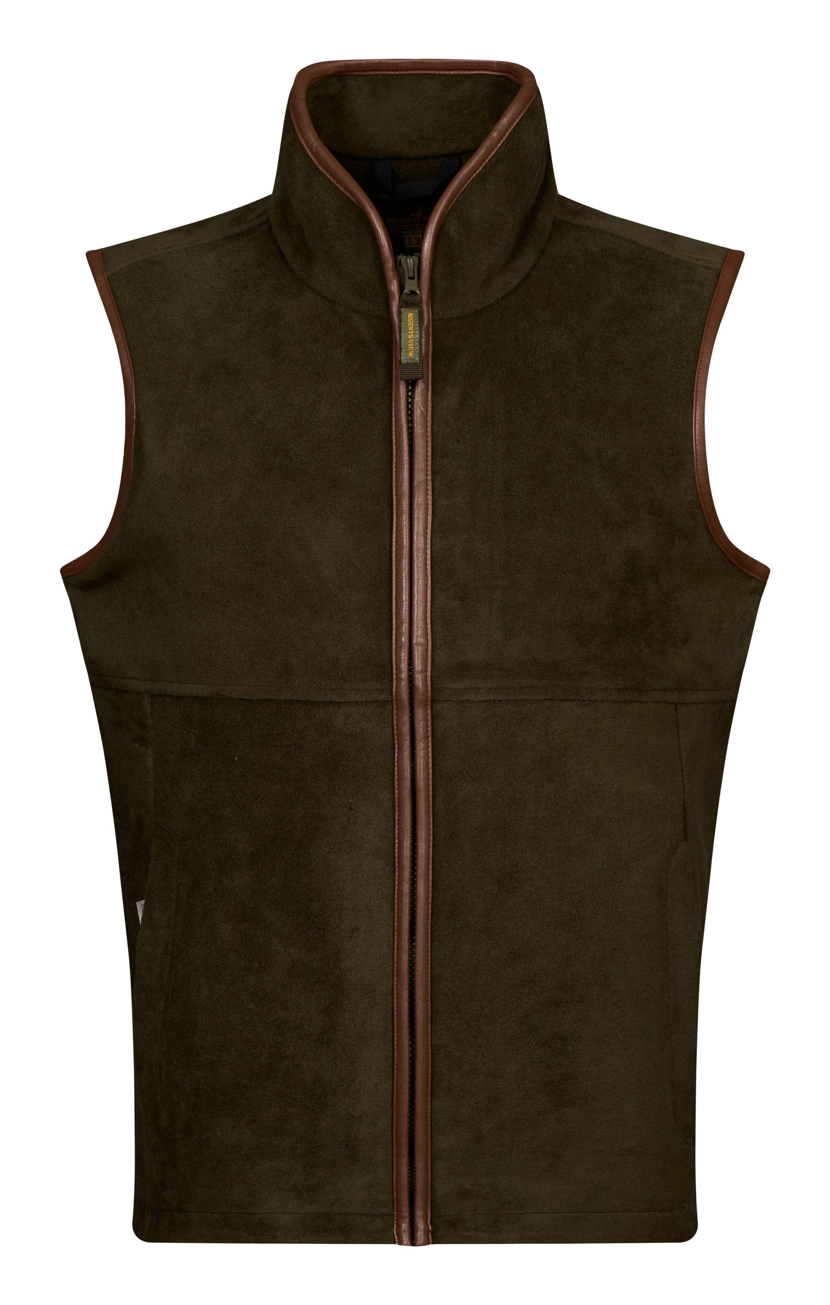 Regents View Mens Fleece Bodywarmer - Forest Green