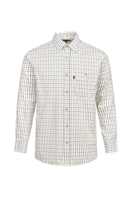 Regents View Men Tattersall Long Sleeve Shirt - SH1-1 Green