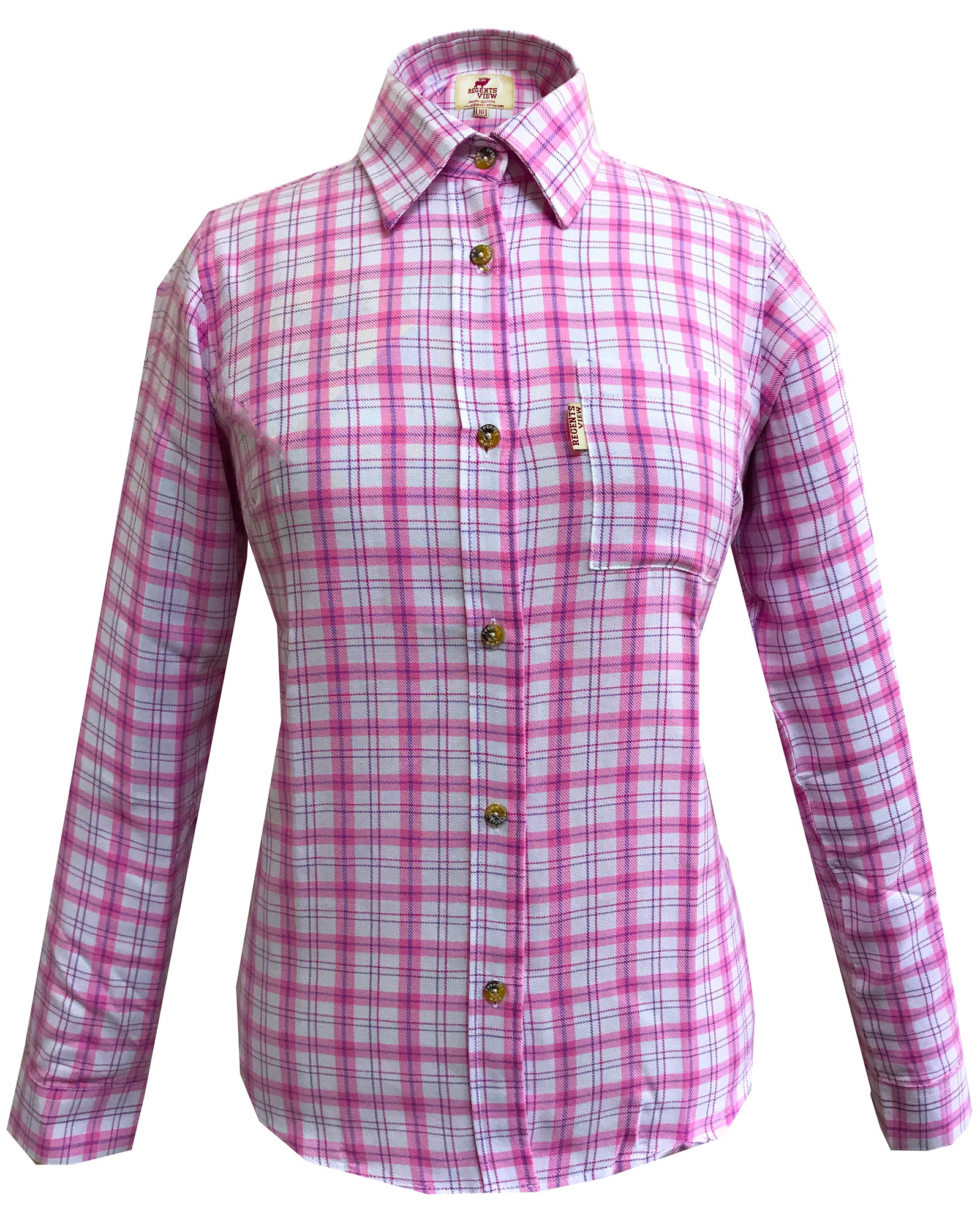 Regents View Women Superior Quality Long Sleeve Shirt - SHP1 Pink