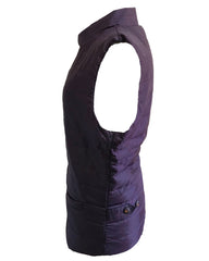 Quilted Multi-Pocket Water Resistant button Bodywarmer Gilet - Purple