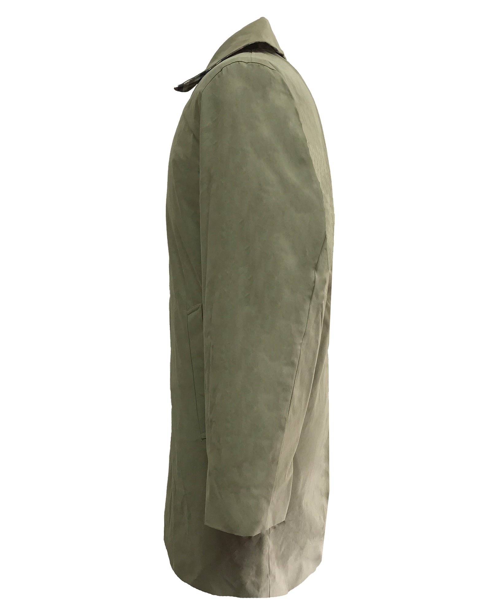 Men 3/4 Length Trench Raincoat - Beige
