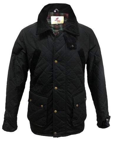 Saddle Mens Tweed Jacket / Coat - Dark Tweed