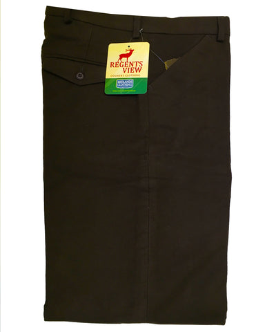 Regents View 100% Waxed Cotton Over Trouser - Olive