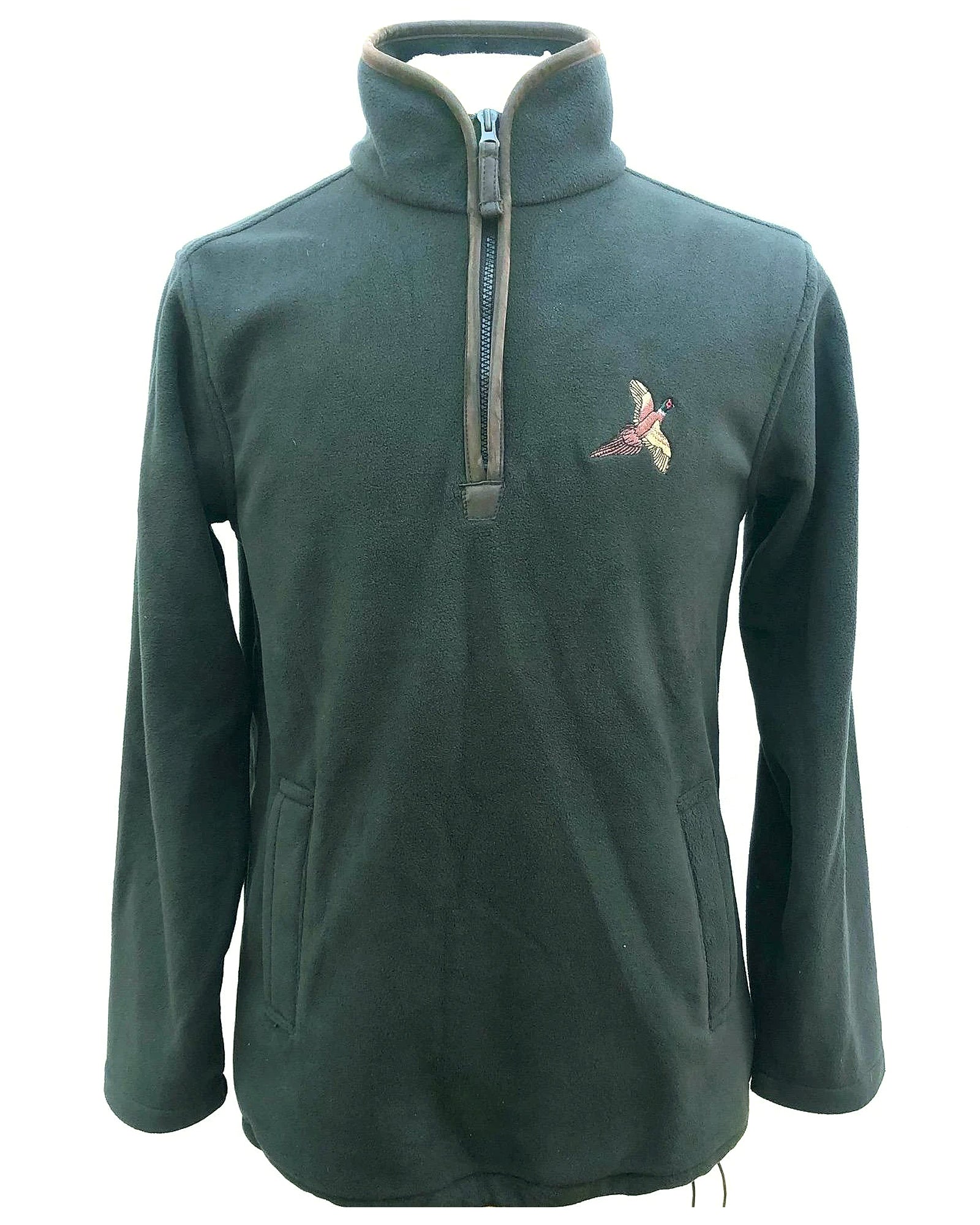 Regents View Mens Pheasant Fleece Pullover - Olive