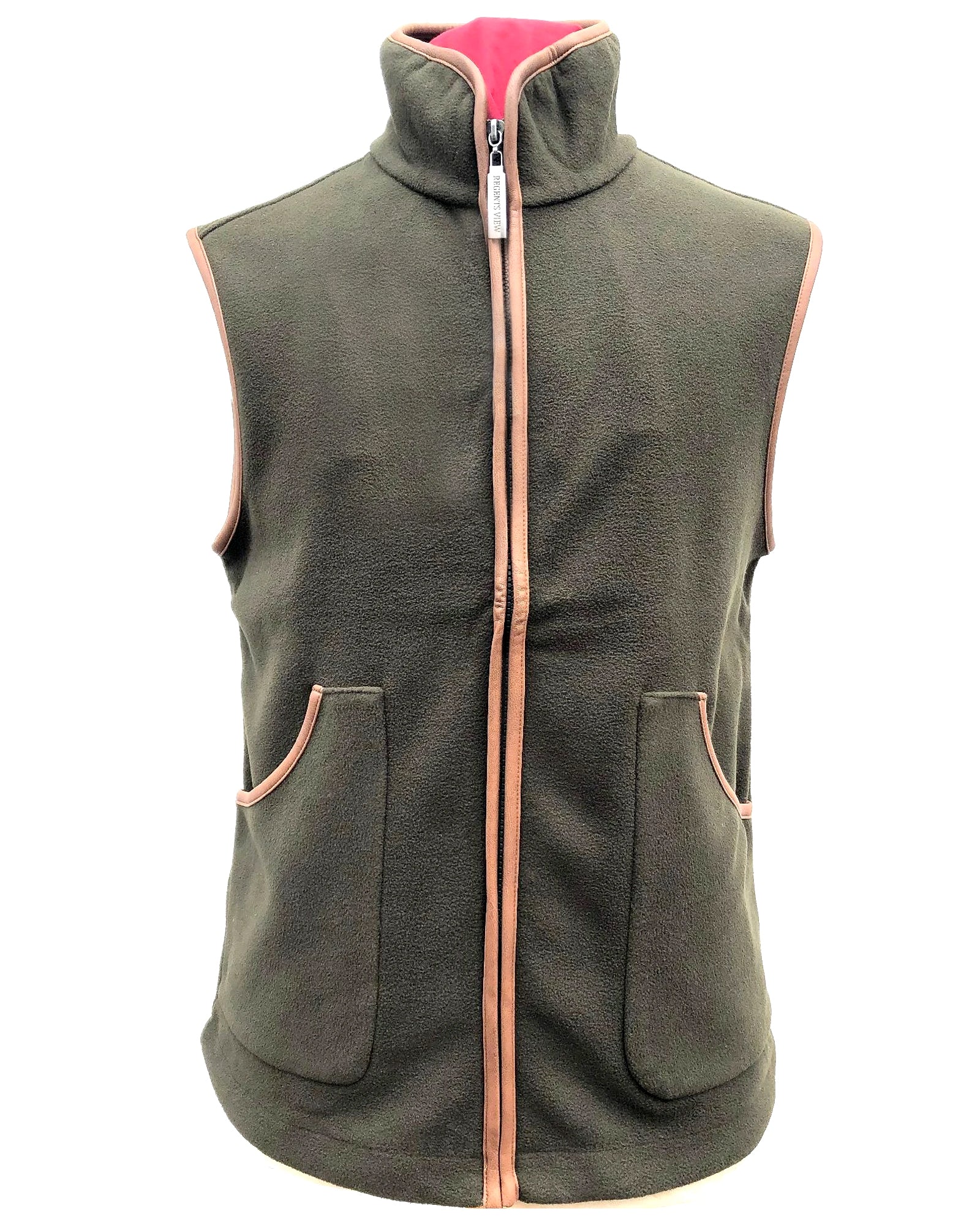 Regents View Mens Shooting Pocket Fleece Bodywarmer - Olive