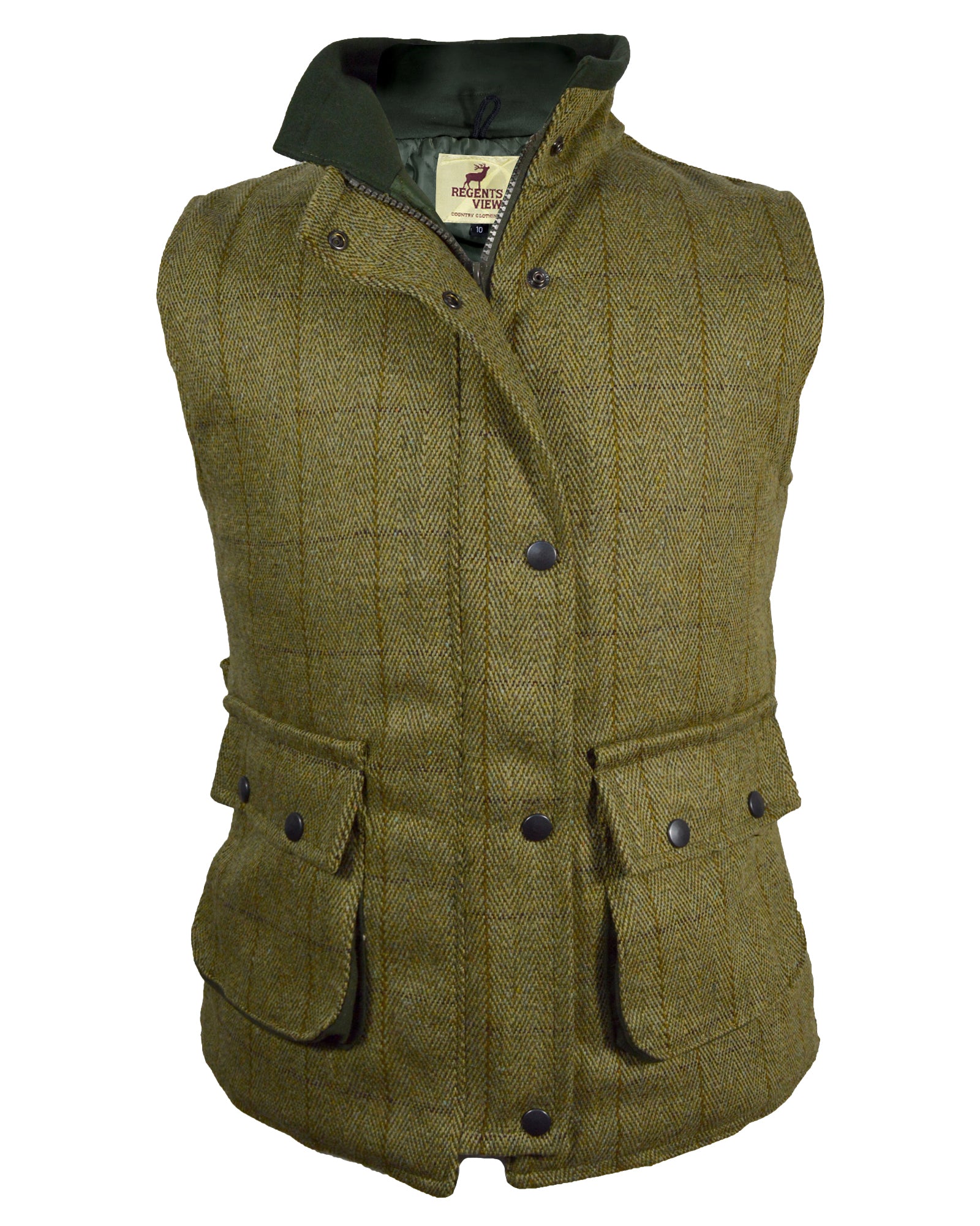 Regents View Womens Tweed Bodywarmer - Light Tweed