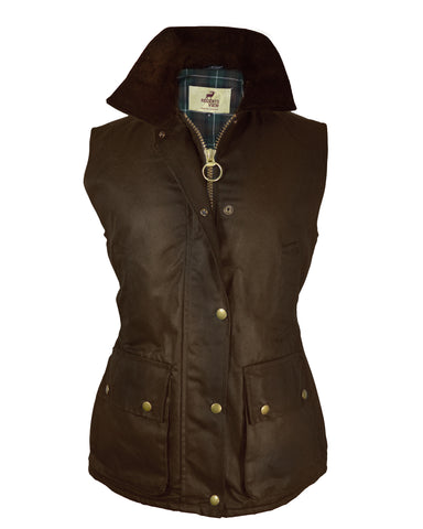 Regents View Womens Premium Fitted 100% Waxed Cotton Jacket - Olive Green