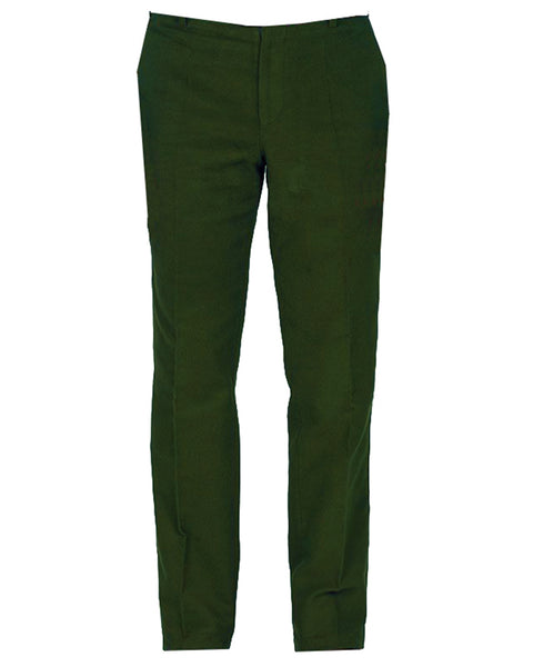 Olive Green Moleskin Trousers, Men's Country Clothing