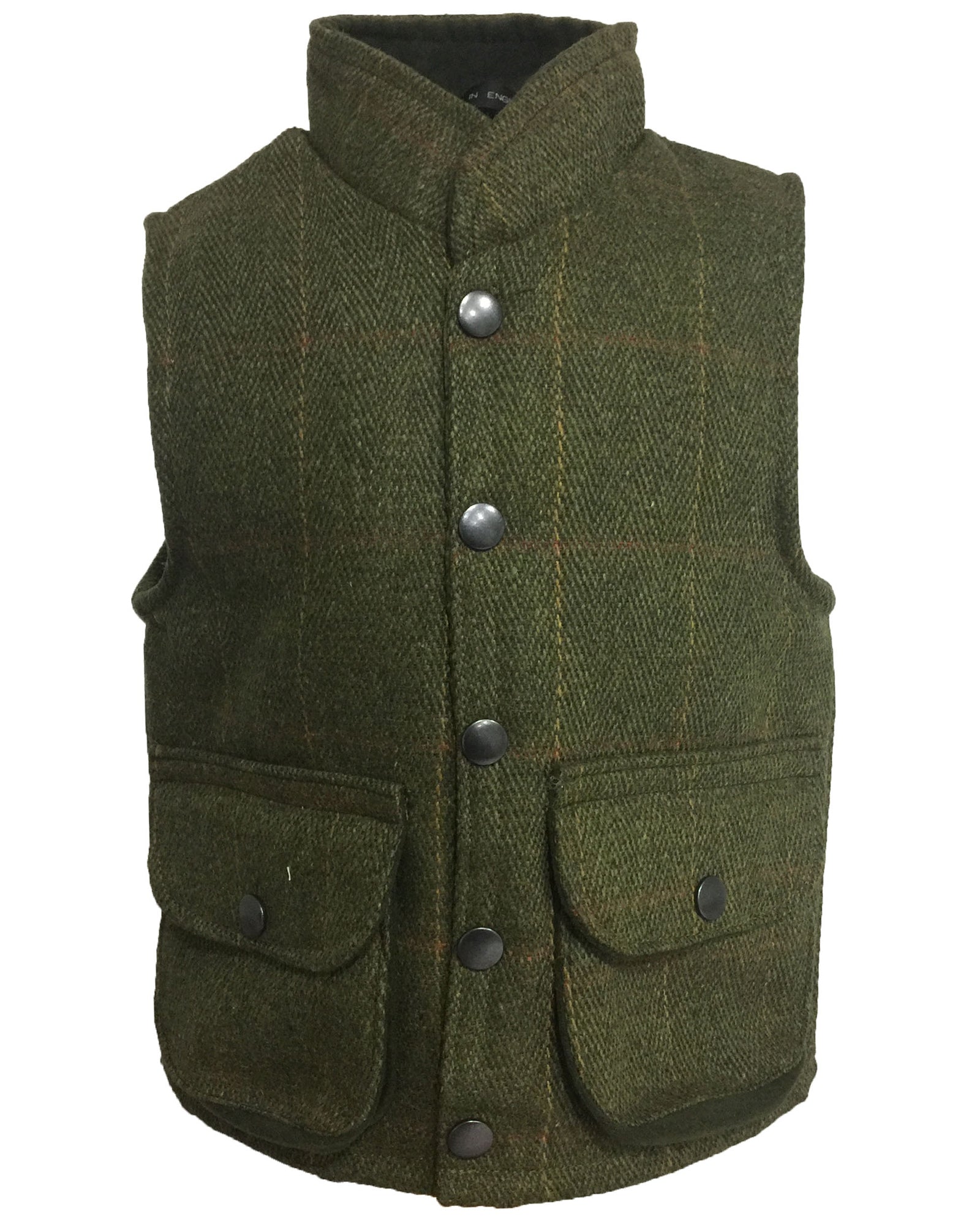 Regents View Childrens Tweed Bodywarmer - Dark Tweed