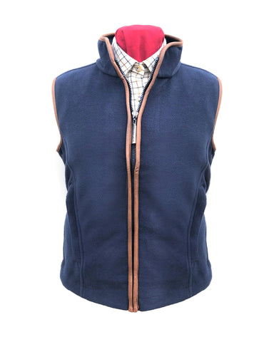 Regents View childrens Fleece Bodywarmer - navy, olive, burgundy