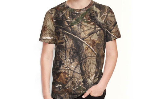 Children's Camouflage T-Shirt- Long & Short Sleeve