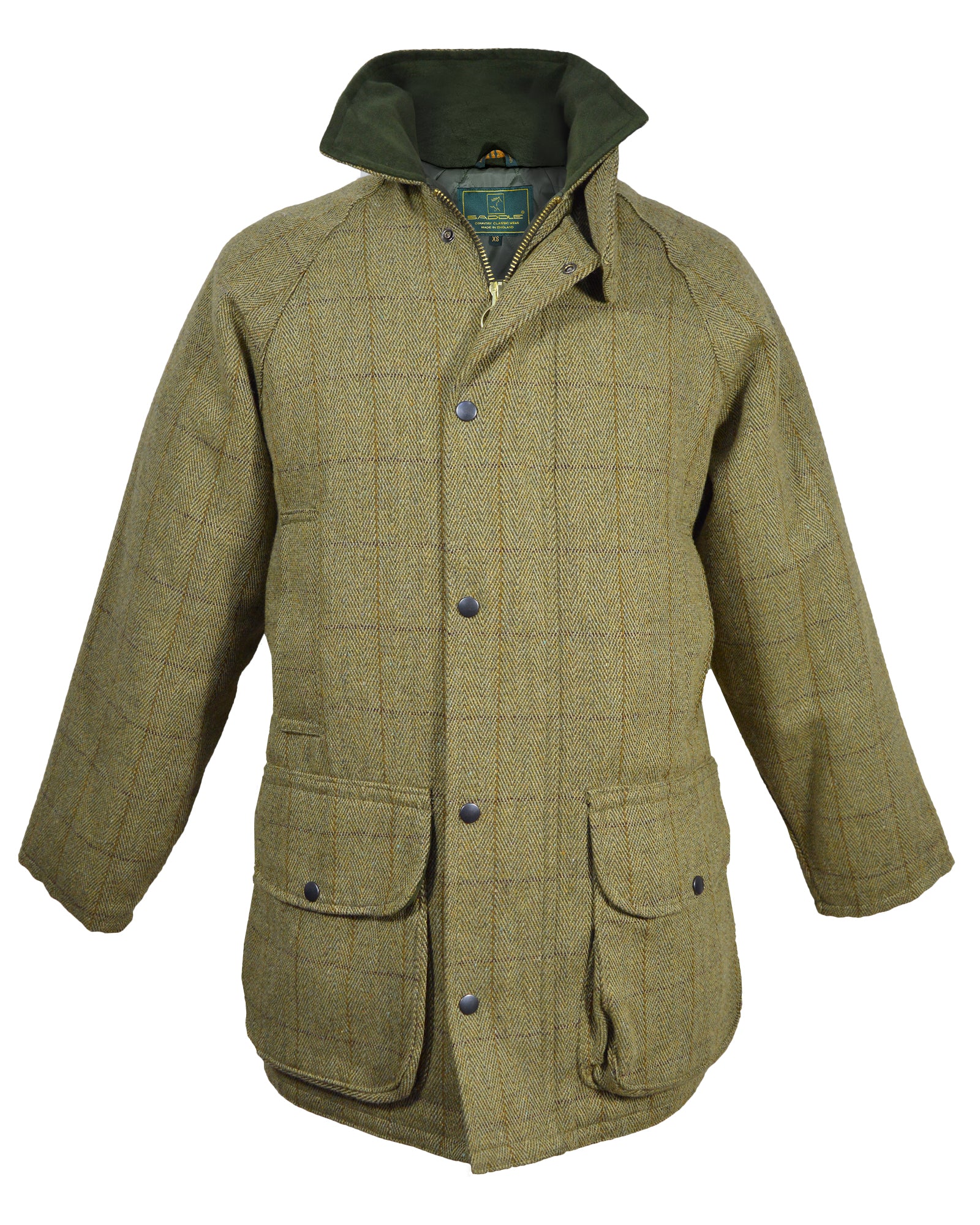 Saddle Mens Tweed Jacket / Coat - Light Tweed