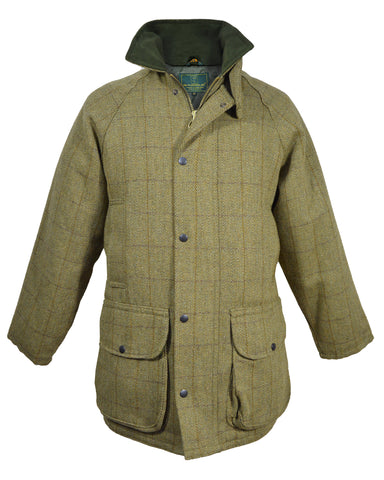 Regents View Mens Premium Hooded Wax Cotton Jacket - Brown
