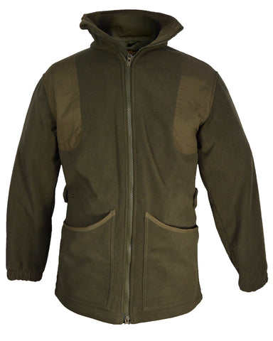 Regents View Mens Premium Hooded Wax Cotton Jacket - Olive