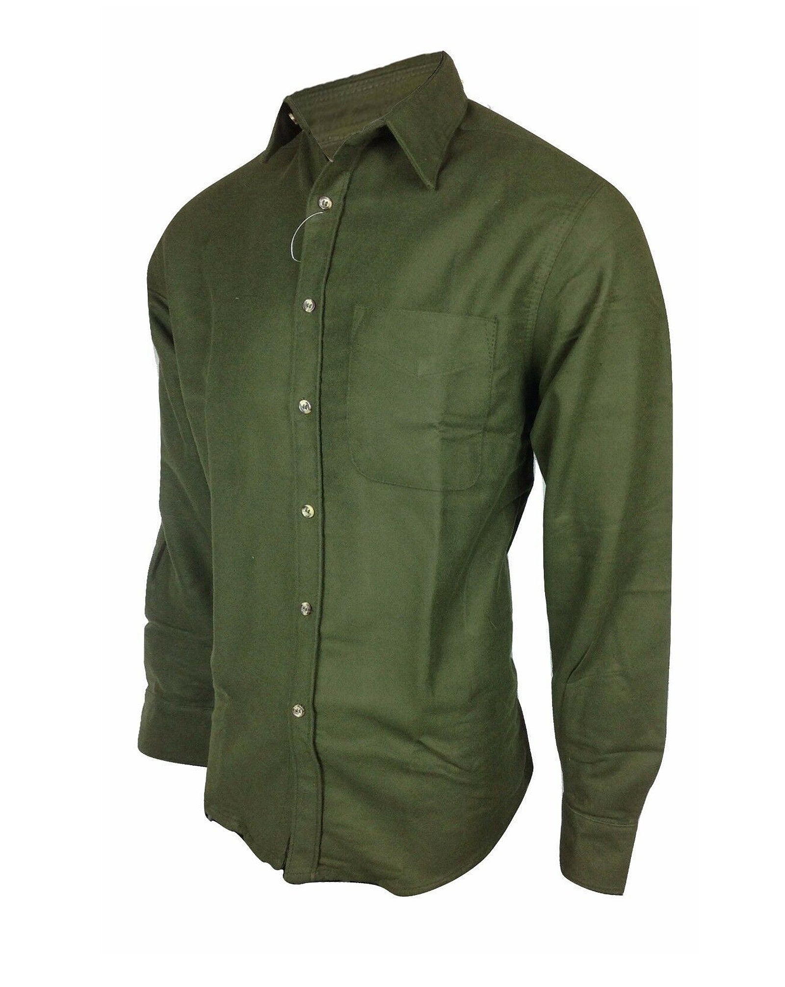 Regents View Men Heavyweight 100% Cotton Moleskin Shirt