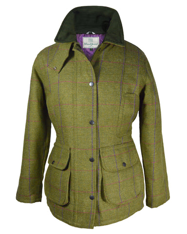 Regents View Padded Waxed Cotton Jacket - Olive