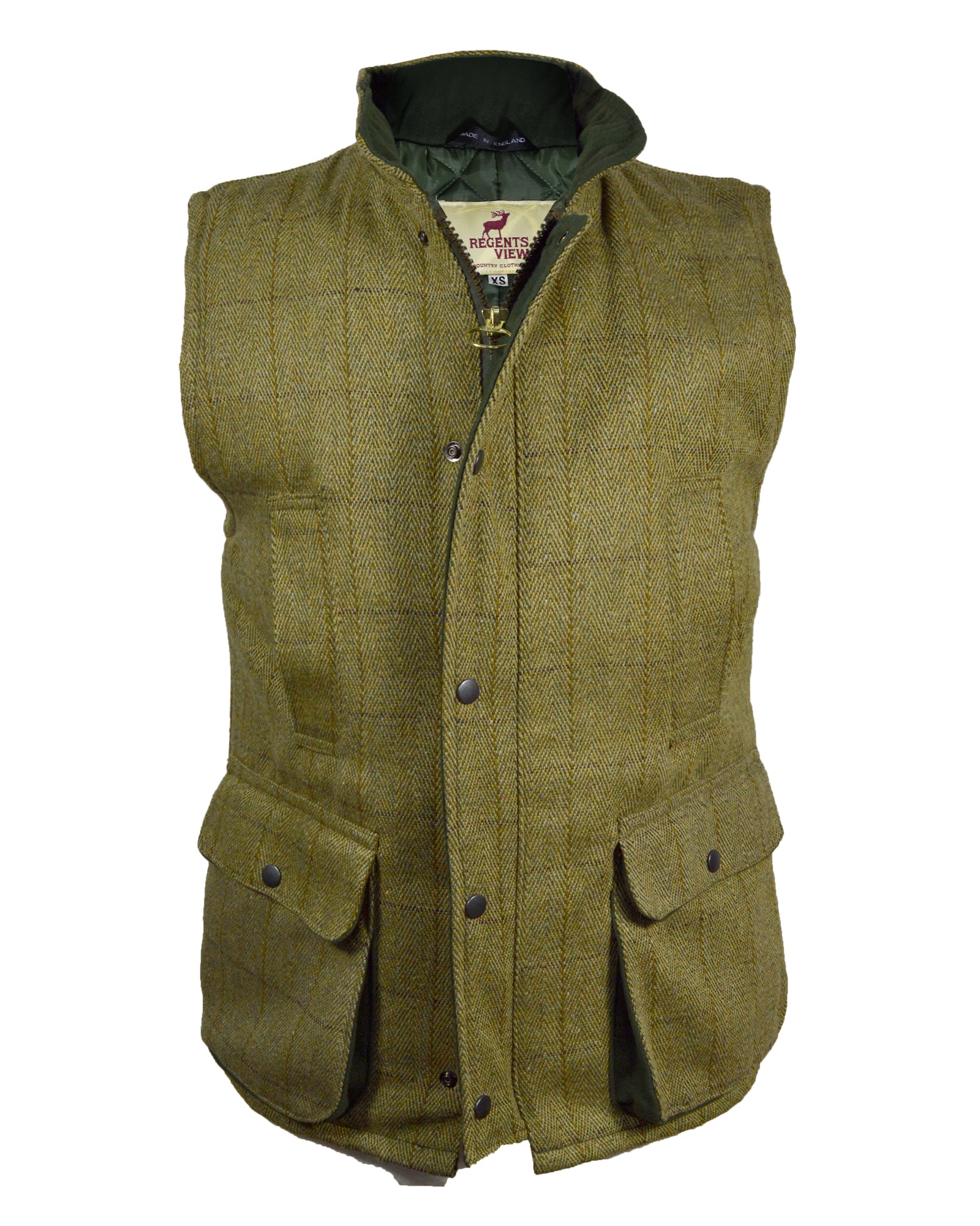 Regents View Mens Tweed Bodywarmer - Light Tweed