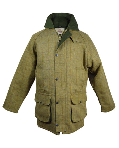 Regents View Padded Waxed Cotton Jacket - Brown