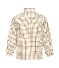 Regents View Childrens Tattersall Check Shirt - SH3-3 Beige