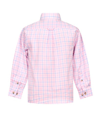 Regents View Childrens Tattersall Check Shirt - SH48-Pink