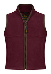 Regents View Childrens Fleece Gilet - Wine
