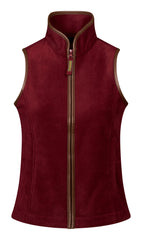 Regents View Women Fleece Bodywarmer - Ruby Red