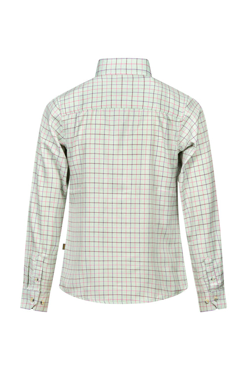 Regents View Womens Tattersall Long Sleeve Shirt - New Green