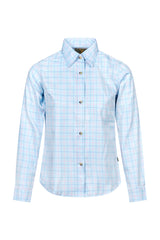 Regents View Womens Tattersall Long Sleeve Shirt - SH48 Blue