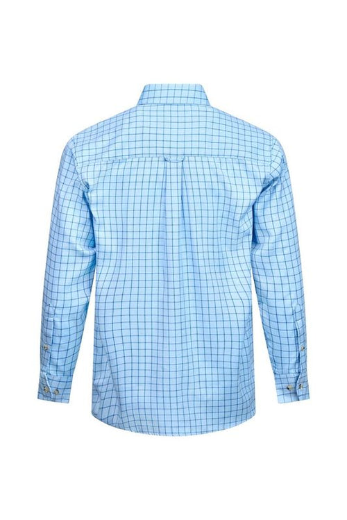 Regents View Men Tattersall Long Sleeve Shirt - SH50 Blue