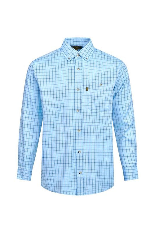 Regents View Men Tattersall Long Sleeve Shirt - SH50 Blue