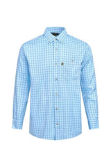 Regents View Men Tattersall Long Sleeve Shirt - SH50 Blue