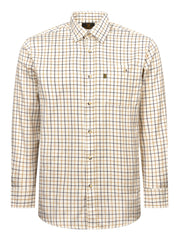 Regents View Men Tattersall Long Sleeve Shirt - SH3-3 Beige