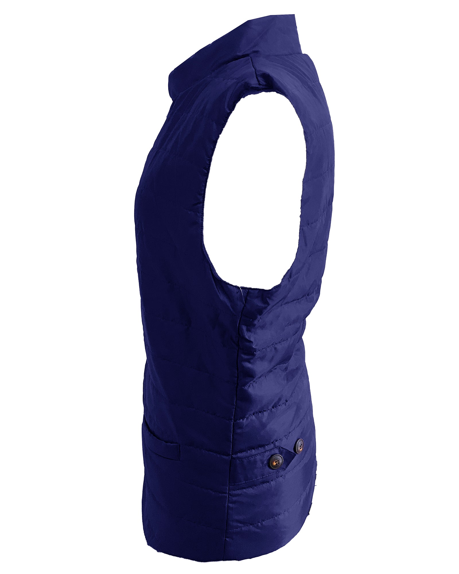 Quilted Multi-Pocket Water Resistant button Bodywarmer Gilet - Navy