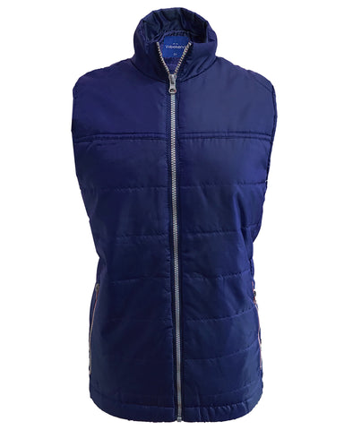 Women Quilted Fur-lined Zipped Bodywarmer - White