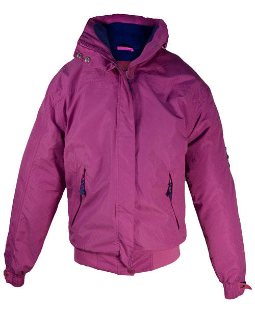 Regents View Womens Fleece Lined Bomber Jacket - Pink
