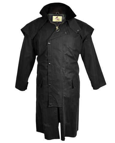 Regents View Womens Premium Fitted 100% Waxed Cotton Jacket - Black