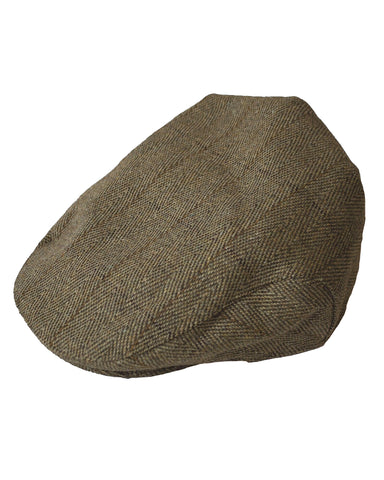 Regents View Children's Authentic Tweed Flat Cap - Dark (one size)