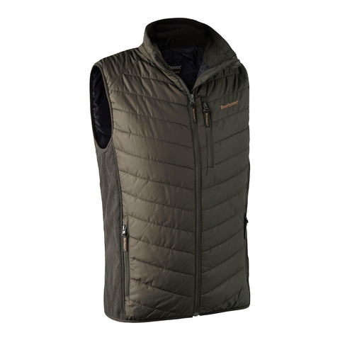 Quilted Multi-Pocket Water Resistant button Bodywarmer Gilet - White