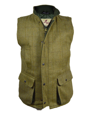 Regents View Men Premium Waxed Cotton Waistcoat - Brown